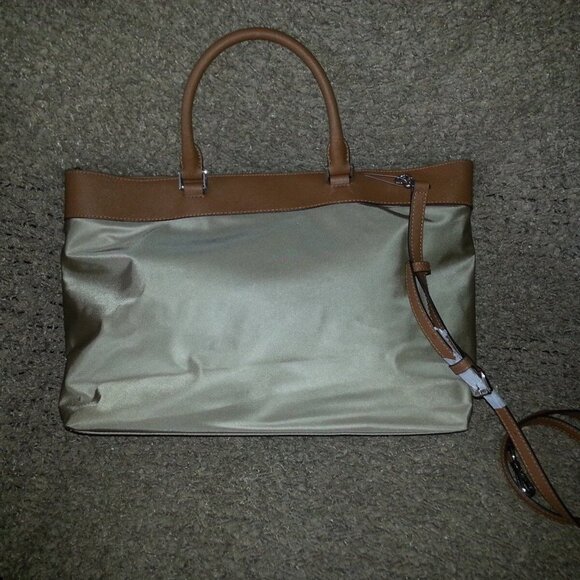 MICHAEL KORS-COLGATE-Nylon/Leather Large Tote-Dusk/Silver Hardware-Authentic-NWT - Picture 4 of 8